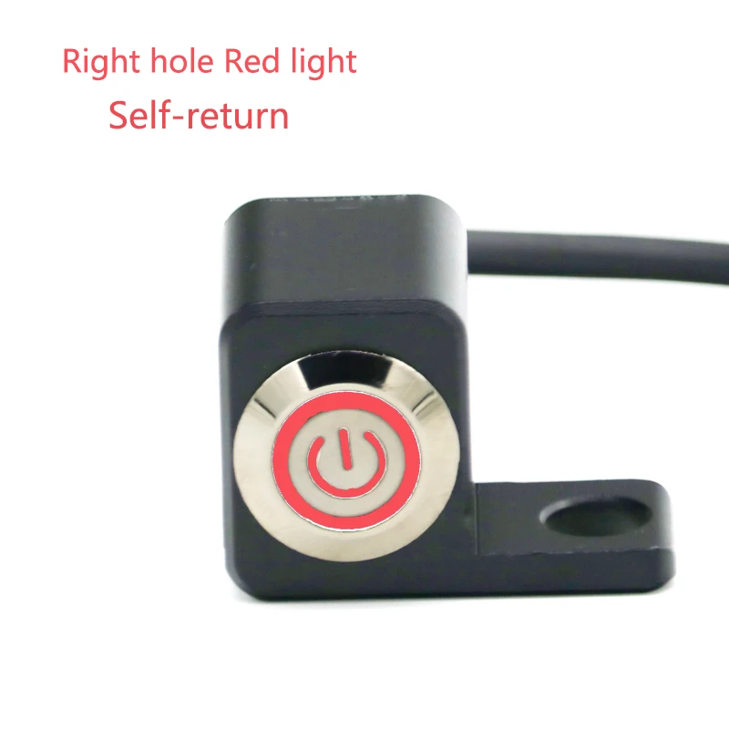 

Переключатель MotoLovee для мотоцикла, 12 В, 10 мм, крепление для зеркала, мотоциклетная фара, аварийный тормоз, противотуманные фары, ручной возврат, водонепроницаемый