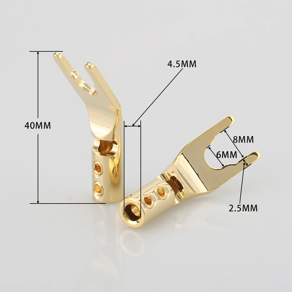 HI-END Динамик кабель лепестковый разъем с позолотой audiophile | Электроника
