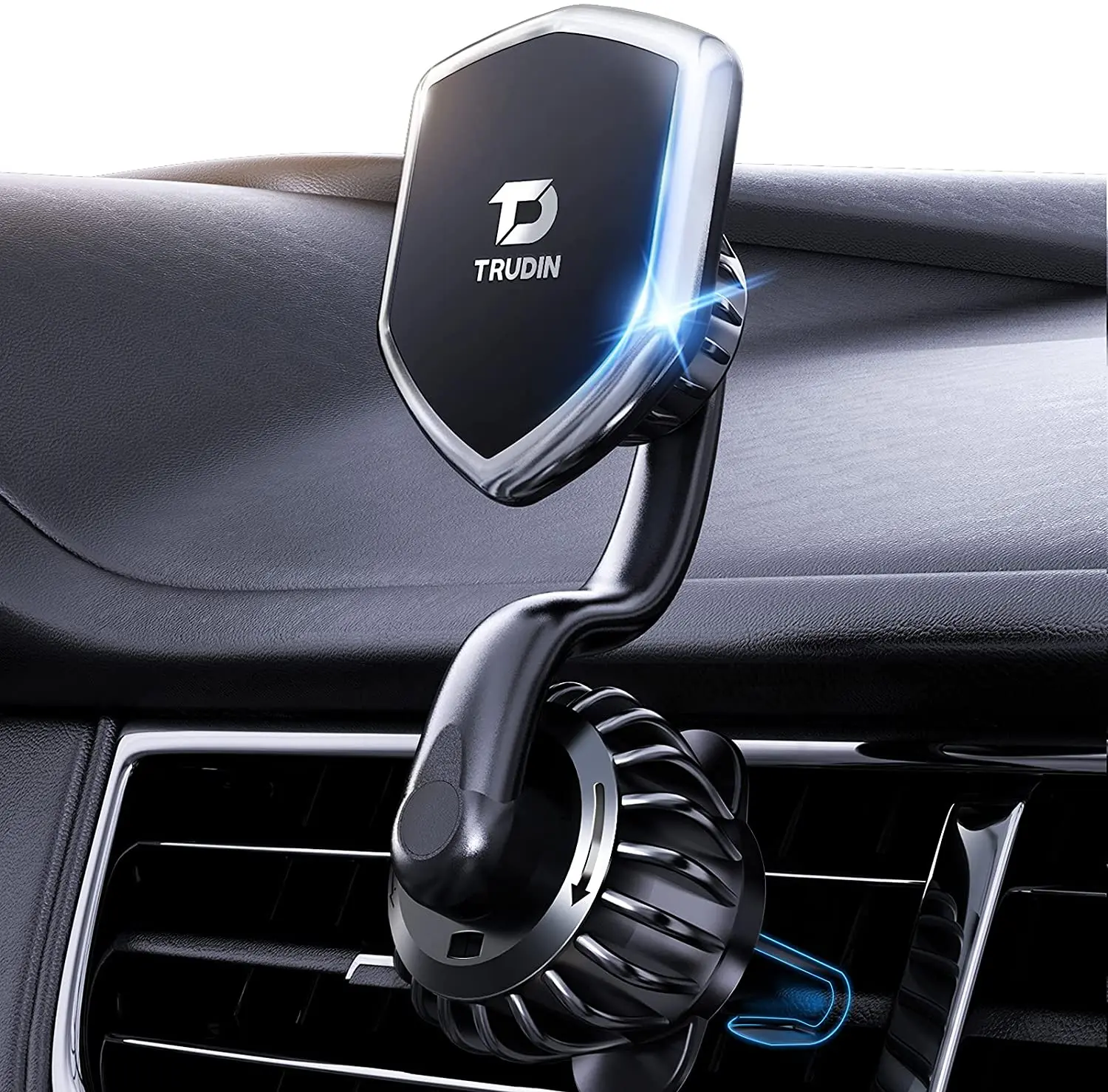 

【Military-Grade】 Magnetic Vent Hook Phone Holder for Car【Ultra Sturdy】 Hands-Free Car Phone Holder Mount 【Sharp Turns & Bumpy Ro