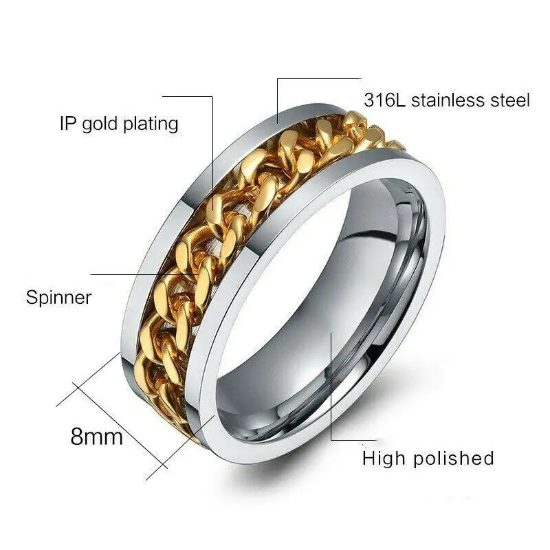 Женское кольцо из нержавеющей стали в стиле панк|Кольца| |