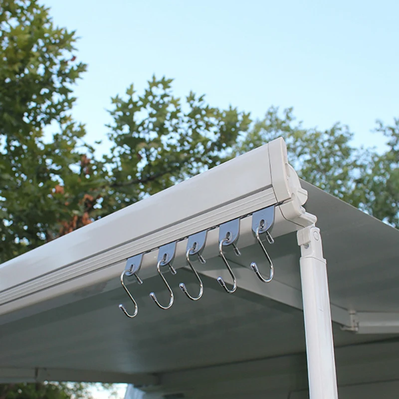 

6Pcs RV Party Light Holders S Shaped Hook for Hanging Lightweight Easy Sliding RV Hanging Hanger