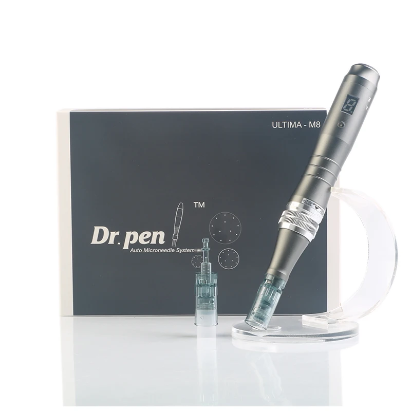 High Quality Newest Wireless Dr. Pen Ultima M8 of digital display 6 levels Microneedling Pen of rechargeable skin care kits