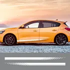 Автомобильные дверные боковые полосы наклейки для Ford Focus MK1 MK2 MK3 MK4 графическая виниловая пленка Обложка длинная Наклейка автотюнинг аксессуары
