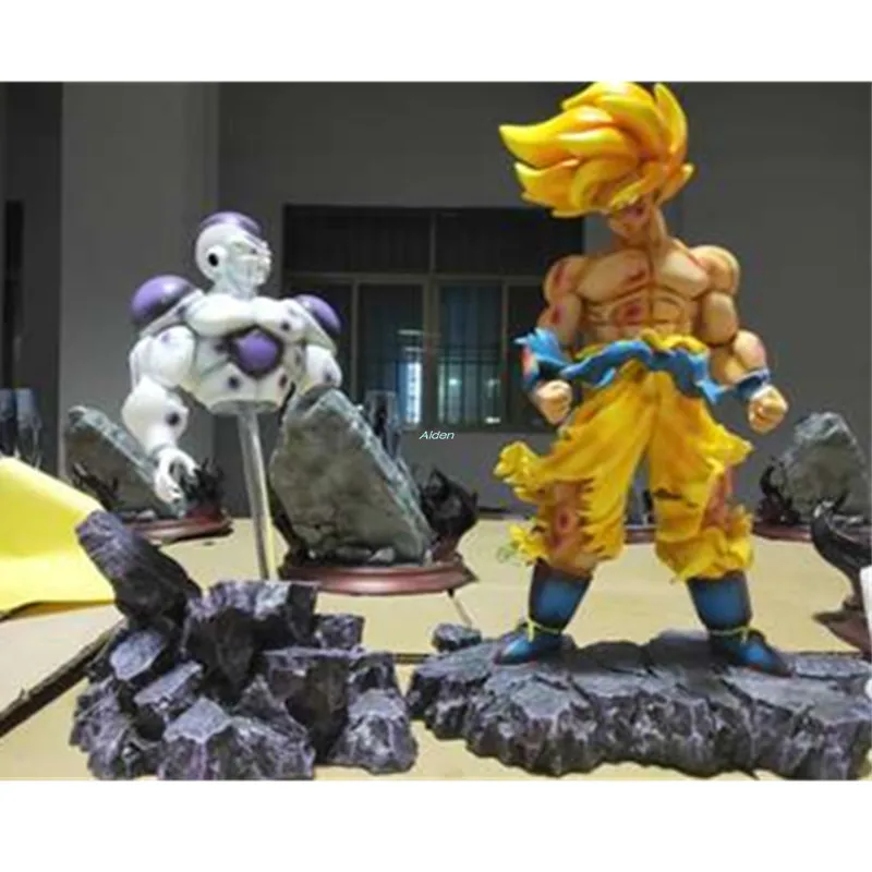 1" Dragon Ball Z статуя Супер Saiyan бюст Сон Гоку полноразмерный портрет Вселенная босс Frieza GK модель игрушки коробка 35 см Z2607