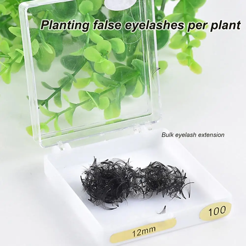 

100Pcs/Box Fake Eyelashes Three-dimensional 8-15mm Length Eyelash Planting Loose Artificial Eye Lashes Extension for Makeup