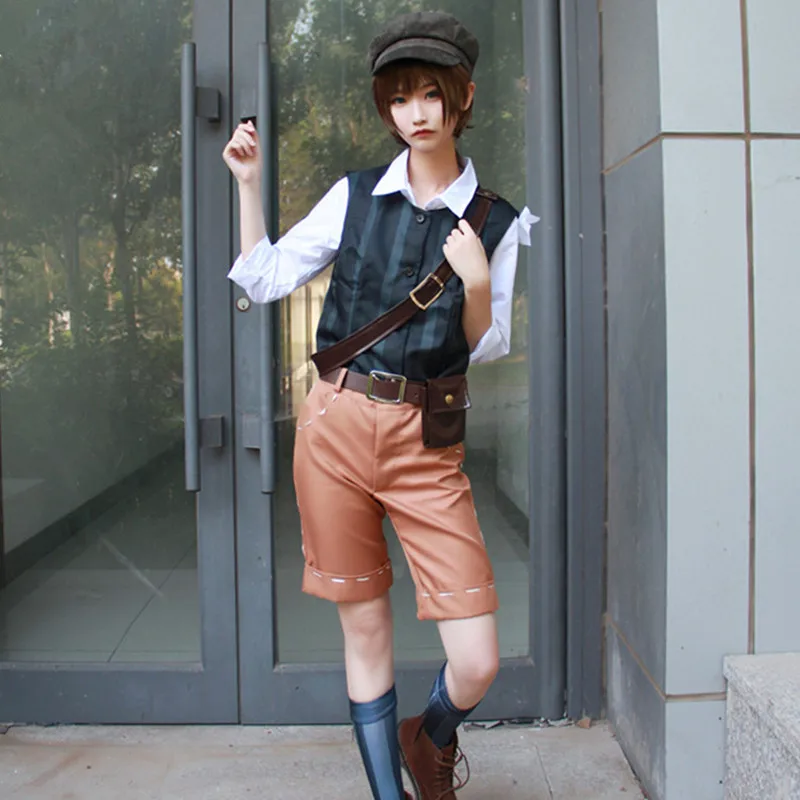 

High Quality Identity V Cosplay Costume Unisex Man Female Mercenary Survivor Sets Cosplay Costume Halloween Have Hat Waist Bag