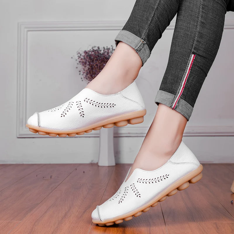 Женская обувь на плоской подошве Оксфорды из натуральной кожи Балетки без