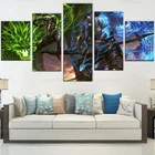 5 шт. игровой постер Overwatch Genji And Hanzo, Картина на холсте, картины, домашний декор для гостиной, настенное искусство, печатная картина