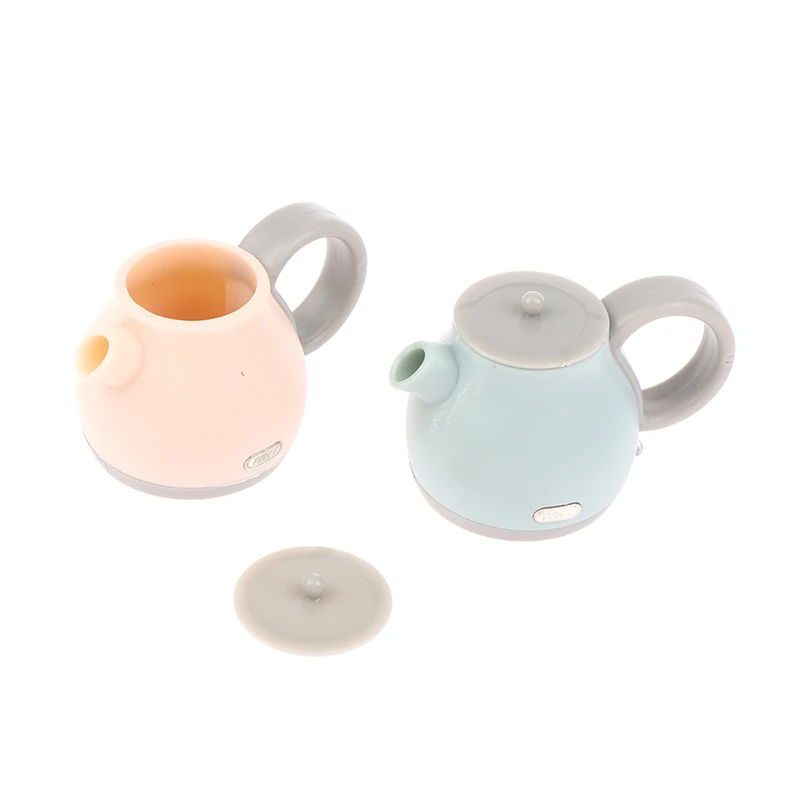 

1: 12 Dollhouse Mini Decoration Simulation Electric Kettle Hot Water Pot Dollhouse Appliances Model Toy Kitchen Supplies