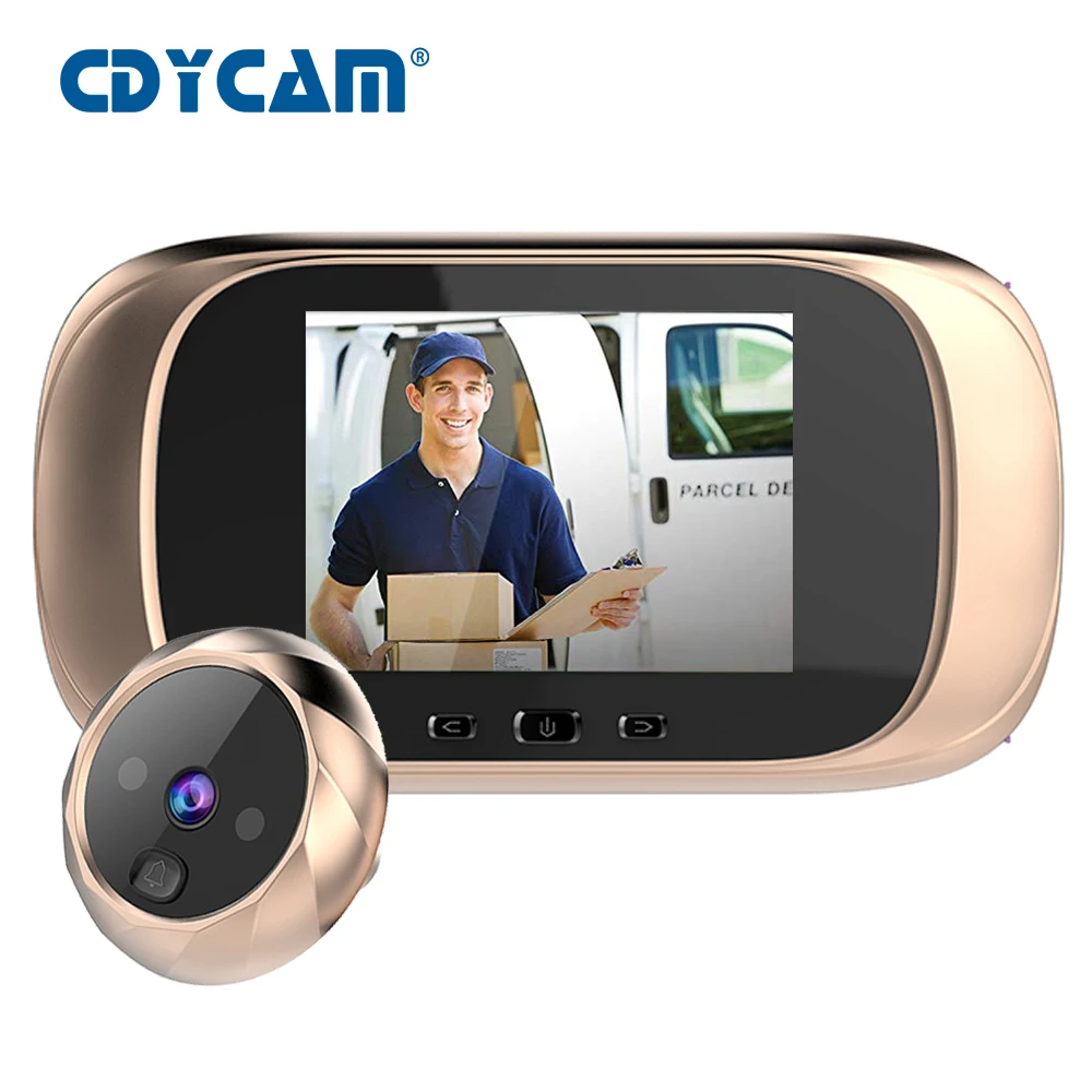 Cdycam 2,8 дюймов ЖК-дисплей цветной экран цифровой дверной звонок 90 градусов глазной дверной Звонок электронный дверной видео Звонок дверной камеры просмотра открытый дверной Звонок