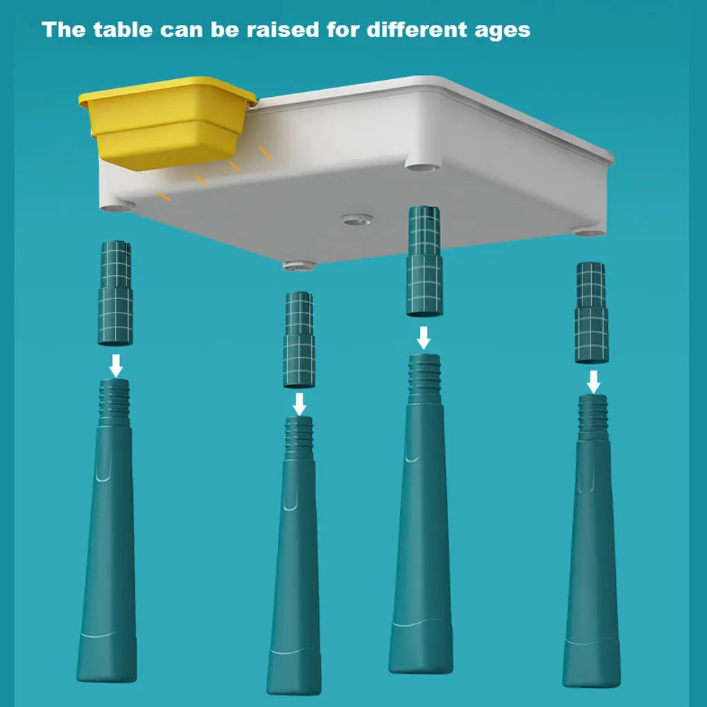 Многофункциональные строительные блоки стол с duploed игра доска для письма детей