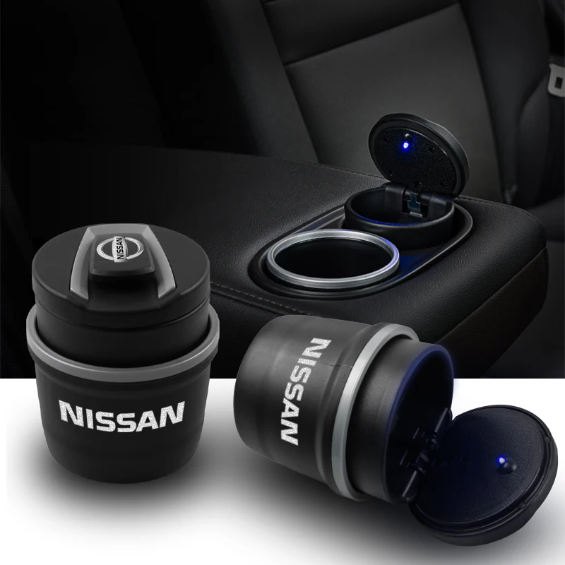 Автомобильный светодиодный пепельница для мусора хранения монет чашки кофе