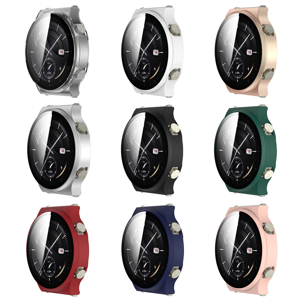 

Watch Cover Case For Huawei GT 2 Pro GT2 Pro PC Bumper With Tempered Glass Screen Protector For GT 2 49mm GT 2E Accessories
