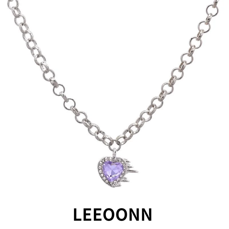 

Женское Ожерелье Love Стразы светильник лое роскошное нишевое дизайнерское ожерелье с холодным ветром, Трендовое высококачественное индиви...