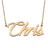 chris custom name necklace customized pendant choker personalized jewelry gift for women girls friend christmas present