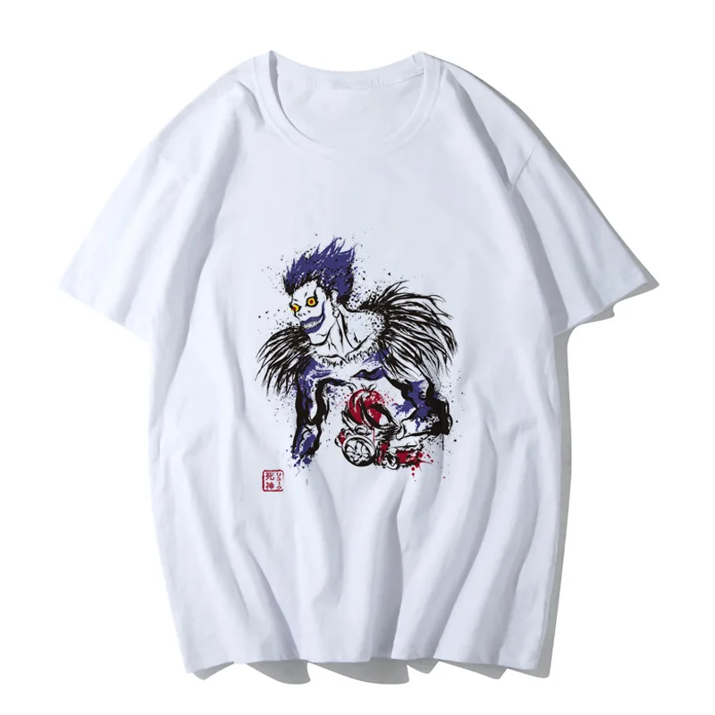 

COSTAR Anime Death Note Ryuuku Printed Soft Wearing Fashion T-shirt Harajuku Unisex Tees