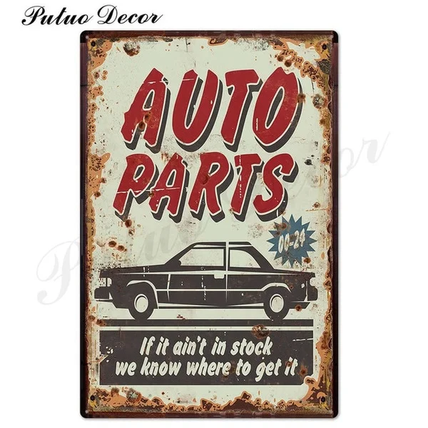 

Garage Metal Sign Plaque Metal Vintage DAD'S GARAGE Retro Metal Tin Sign Garage Car Repair Man Cave Metal Wall Art Decor