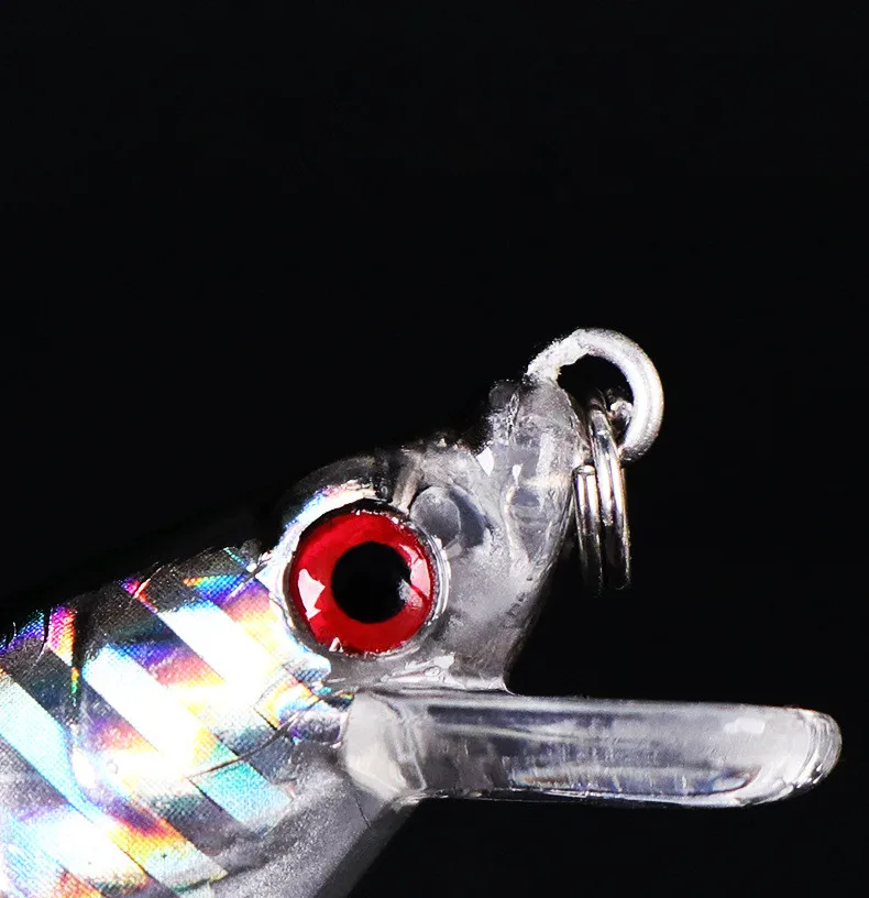 1 шт. приманки для рыбной ловли 3D глаза плавающий лазер жесткие Искусственные