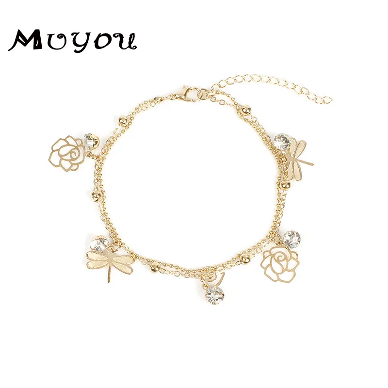 Модный многослойный кулон с пентаграммой женский браслет ручной работы