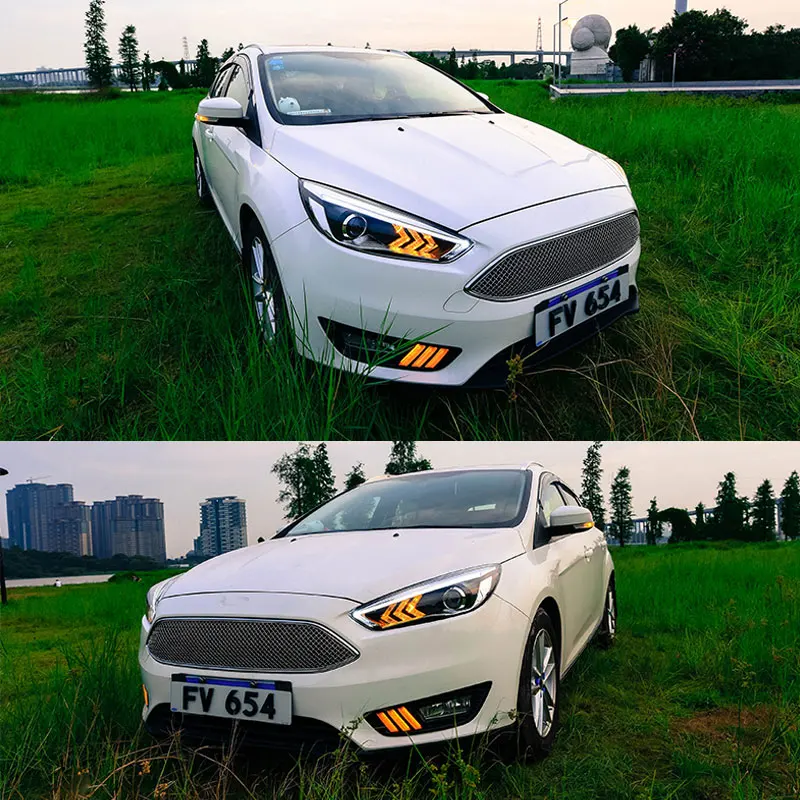 Головной светильник в сборе для Ford Focus 2015 2016 2017 2018 левый и правый с светодиодный DRL