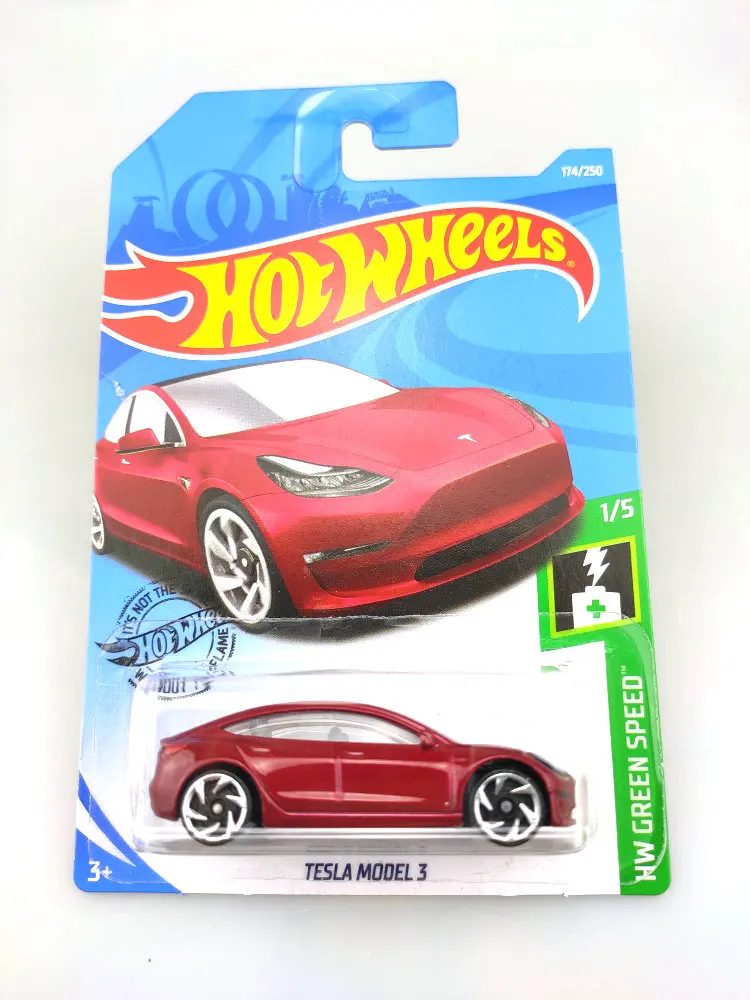Hot Wheels 1: 64 Автомобиль TESLA модель 3 S X Коллекционное издание металлические Литые модели автомобилей детские игрушки подарок - Цвет: 2019-174red