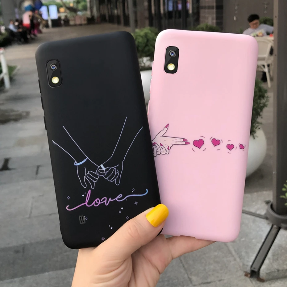 Чехол для Samsung A10 мягкий силиконовый окрашенный ТПУ чехол накладка телефона Galaxy