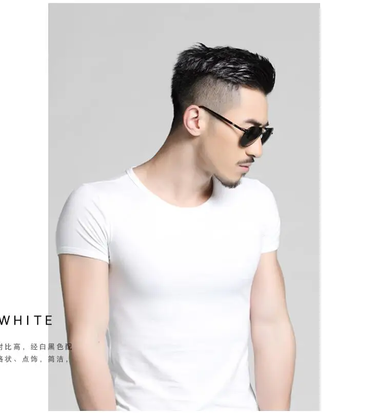 

2020 new Europe Size Solid color 100% Cotton T Shirt Mens Black White T-shirts 2019 Summer free shipping