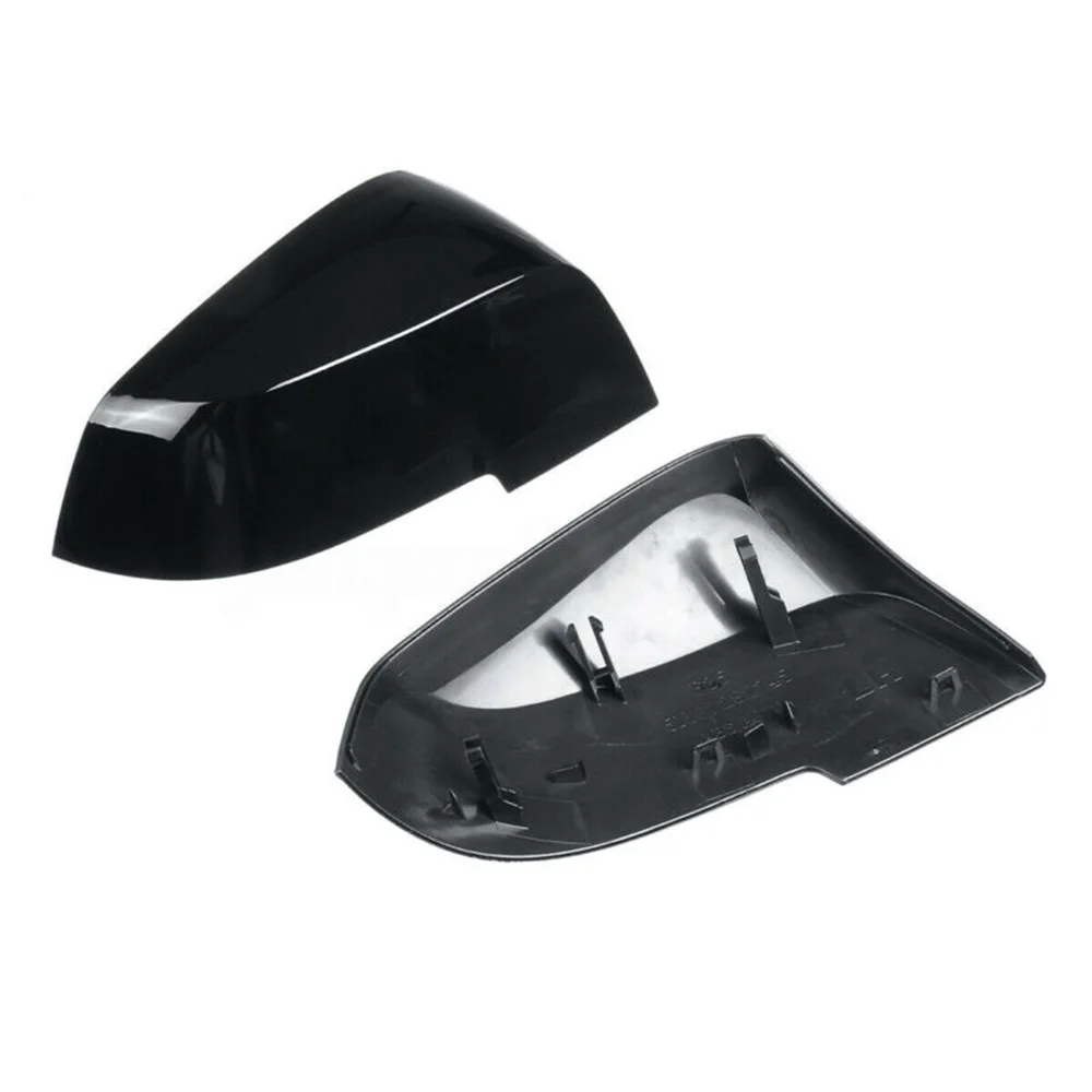 1 пара зеркал заднего вида для BMW 1/2/3/4 серии F20 F30 F31 F32 F34 глянцевый черный ABS крышка
