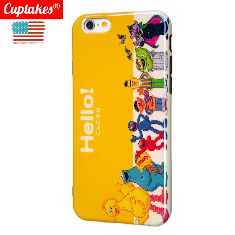 Luxury Glossy Soft Silicone Case for iPhone 7 8 X 6 6S 8Plus 10 XS Max XR Cover Cute Cartoon Animal Hello Friend Shell Love |