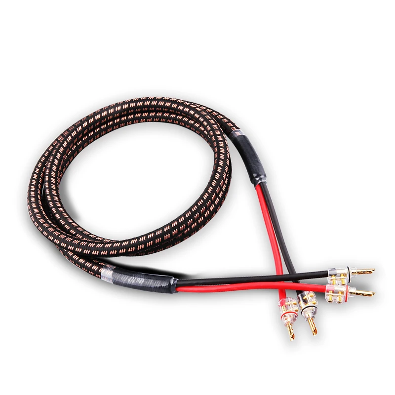 

6N oxygen-free pure copper HIFI enthusiast grade banana head professional amplifier speaker audio speaker cable speaker cable