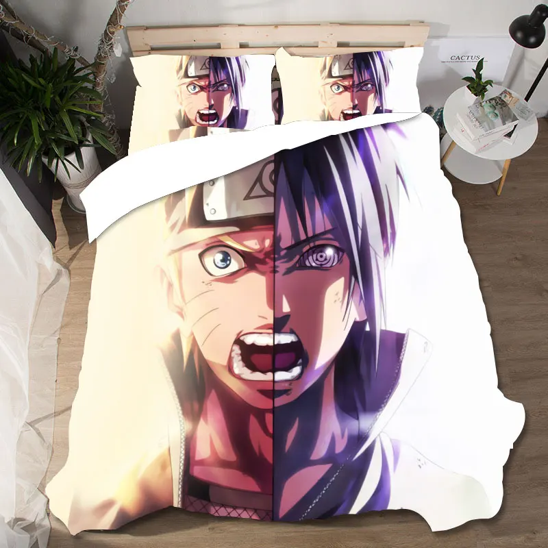 Домашний текстиль постельное белье Наруто Ropa De Cama Sabanas подарок 3d комплект постельного белья королевского размера Комплект постельного белья s для девочек постельное белье поплин