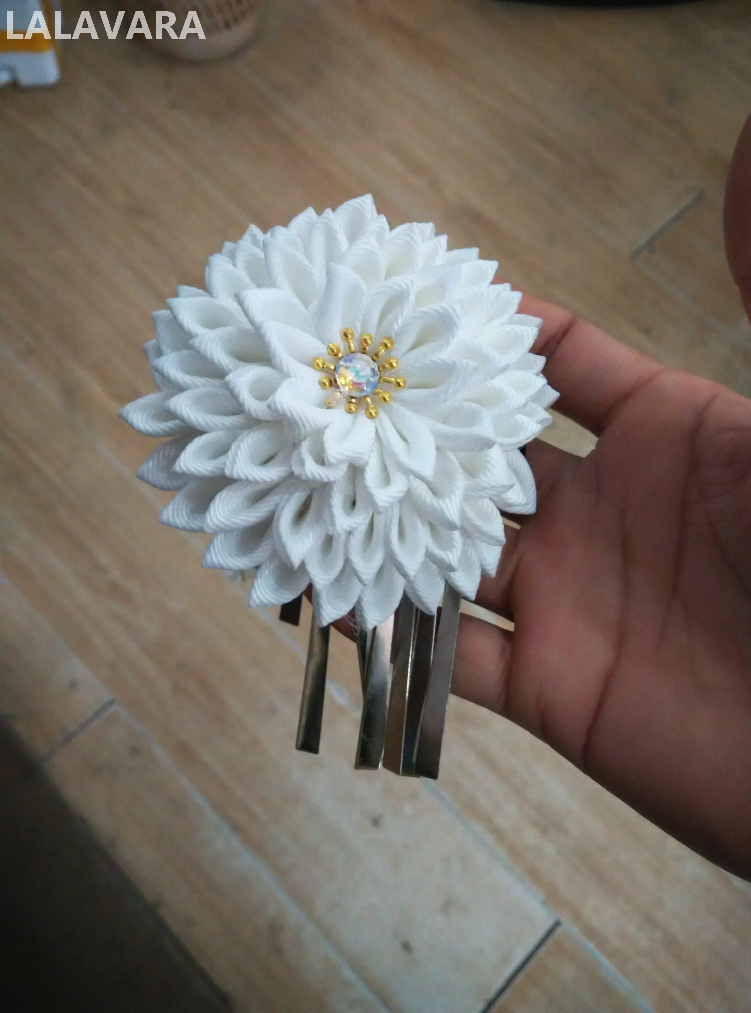 Японская Вуалетка для волос LALAVARA Maiko Свадебные Заколки kanzashi с металлическими