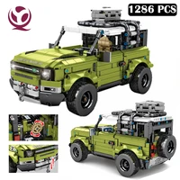 qiye city adventurer jeep speed racing car truck building blocks off road vehicle 114 model 42110 bricks toys for boys gifts