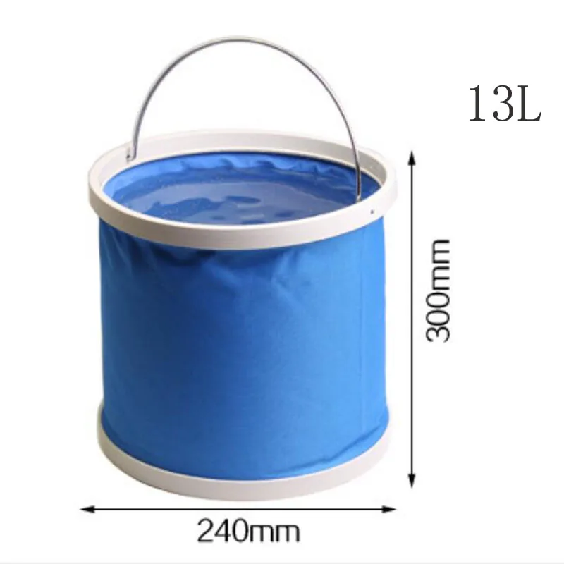 

13L folding bucket Multifunctional portable fishing bucket Car wash bucket