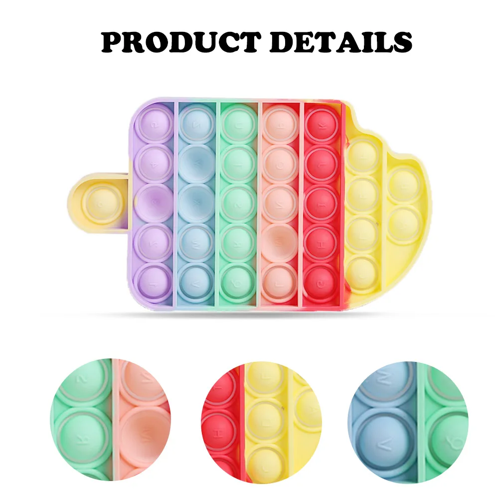 Juguetes de burbujas con forma de Animal para ni&ntilde;os, juguetes de silicona reutilizables para apretar, antiestr&eacute;s-1