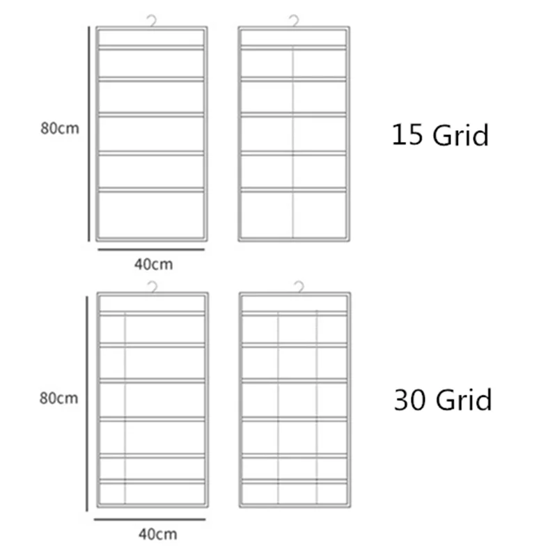 Многофункциональная двухсторонняя сумка для хранения носков бюстгальтеров