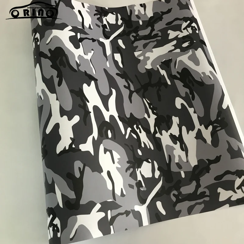 Камуфляжная виниловая пленка самоклеящиеся Стикеры 10/20/30/40/50x152 см премиум черный