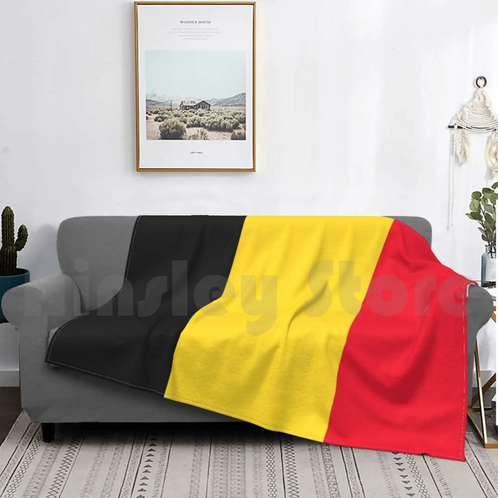

Flag Of Belgium Blanket Fashion Custom Belgium Belgium