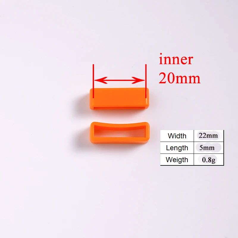 20 мм (пластиковая пряжка + Тройная крышка квадратный держатель D-образное кольцо