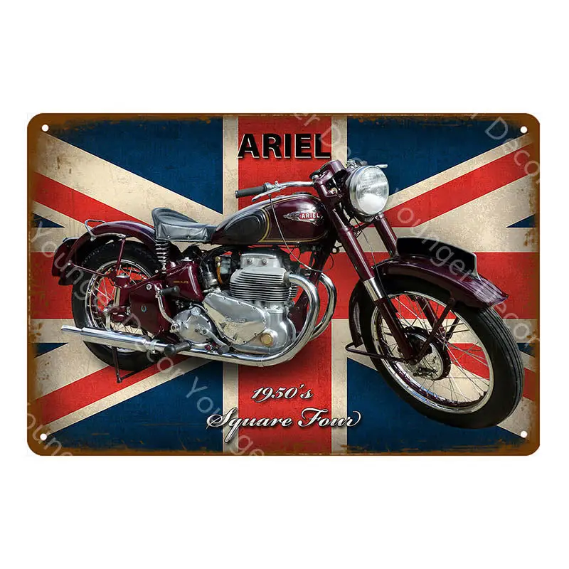 YD9305AI Японские британские мотоциклы металлические знаки BSA Norton Suzuki Ariel моторная пластина настенная живопись плакат винтажный декор для гаража YI-138 - Color: YD9305AI