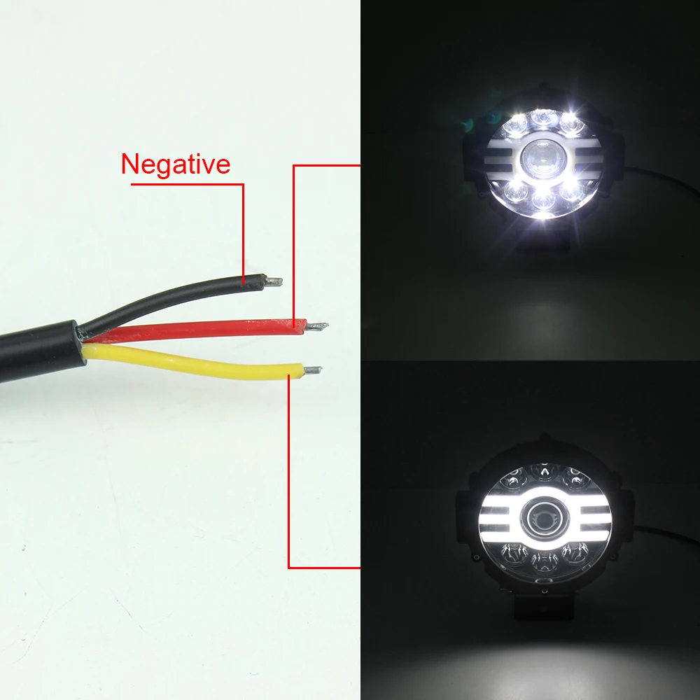 Головсветильник фонарь светодиодный 7 дюймов 45 Вт 1 пара | Автомобили и мотоциклы