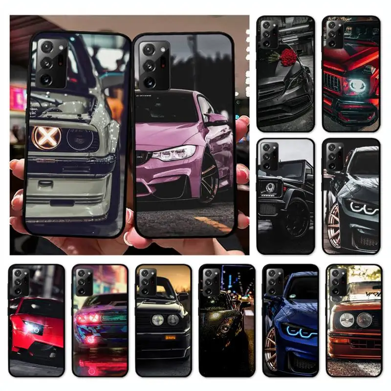 

Sports Cars Male Men Phone Case for Samsung Note 20 Ultra 10 pro lite plus 9 8 5 4 3 M 30s 11 51 31 31s 20 A7