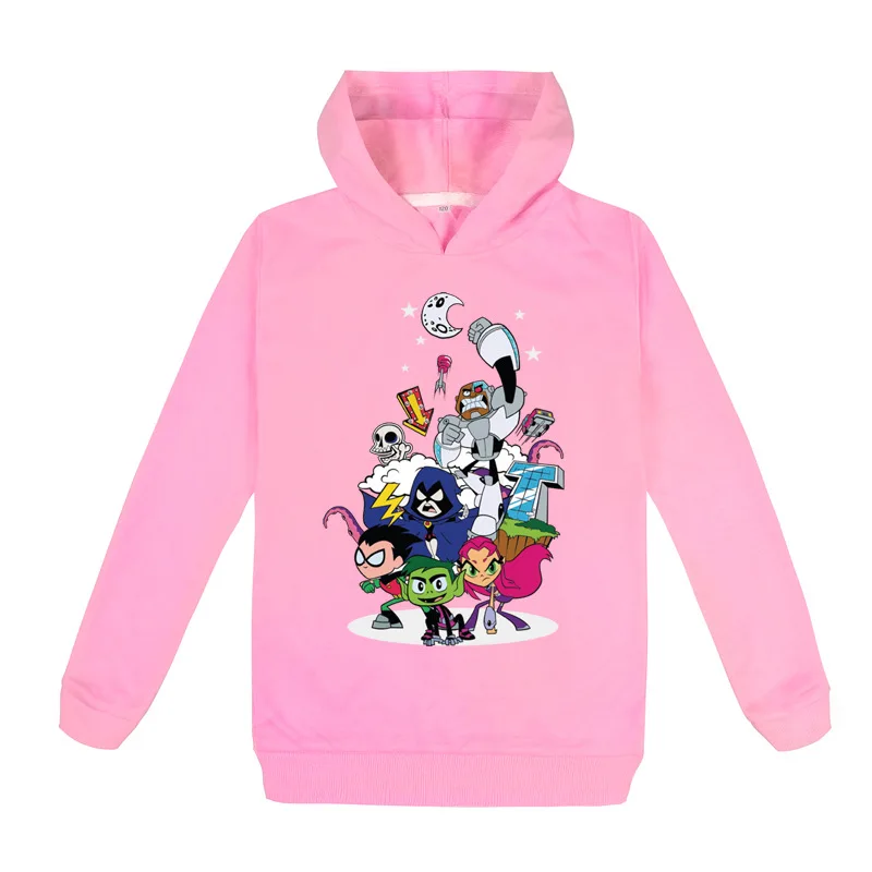 

Z&Y 2-16 Teens Titan GO Hoodie Kids Casual Clothing Girls Hoodies Fashion Robin Cyborg Coat Boys Long Sleeve Pullover Sweatshirt