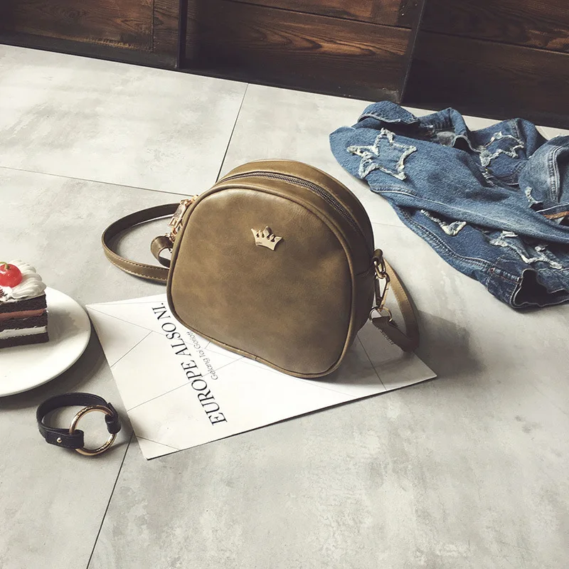 

Bags for Women 2020 New Shoulder Bag Fashion Handbag Phone Purse Imperial Crown Pu Leather Women Small Shell Crossbody Bag