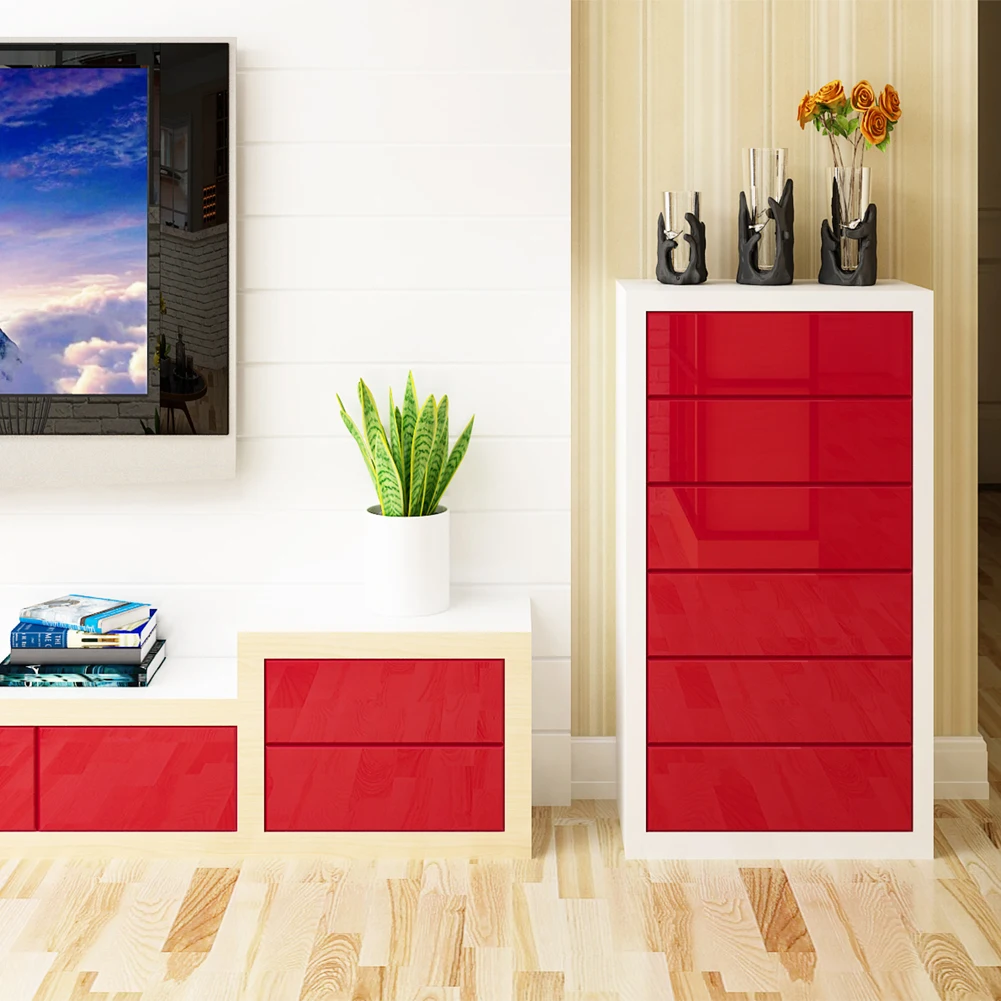 Cabinet Stickers Refurbished Kitchen Cabinet Door Panel Wardrobe Furniture Color Change Paint Film Waterproof and Oil Repellent