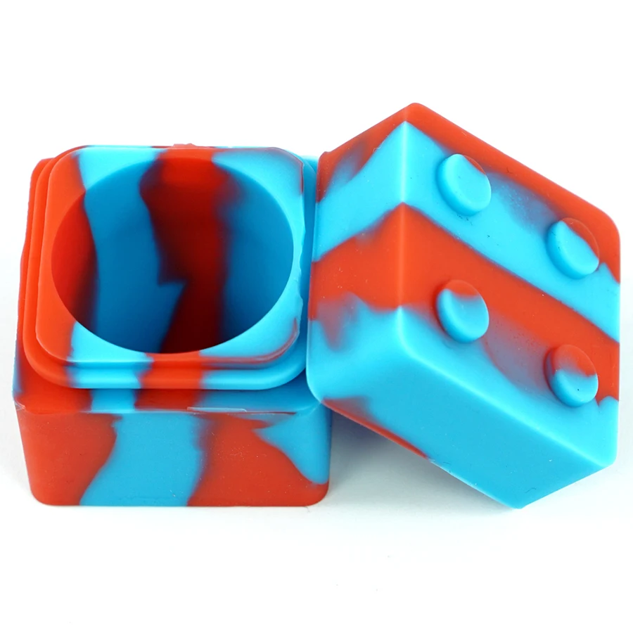 

1 piece 11ml non-stick silicone wax container cube dab container concentrate storage jar for wax