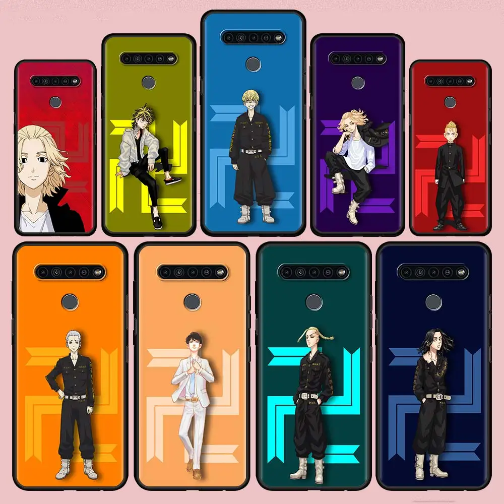 

Anime Tokyo Revengers Silicone Phone Case For LG K92 Q92 K41s K61 K50 G6 K50s G7 K42 K40s K71 K52 K40 G8 Black Soft Funda Cover