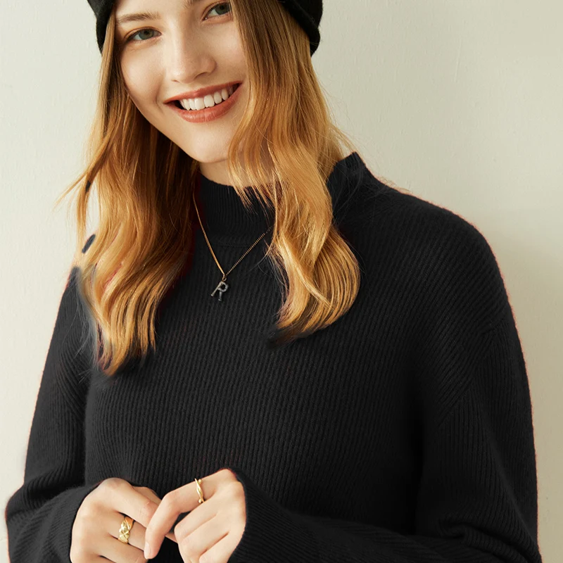 

LONGMING женский свитер из 100% кашемира водолазка женский вязаный свитер пуловер женский осень теплый шерстяной свитер зима джемпер женский коф...