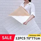 Самоклеящиеся обои из пены, 3D панели с рисунком кирпича для стен, гостиной, спальни, детской комнаты, клеящиеся обои с рисунком кирпича, украшение для дома, 12 шт.