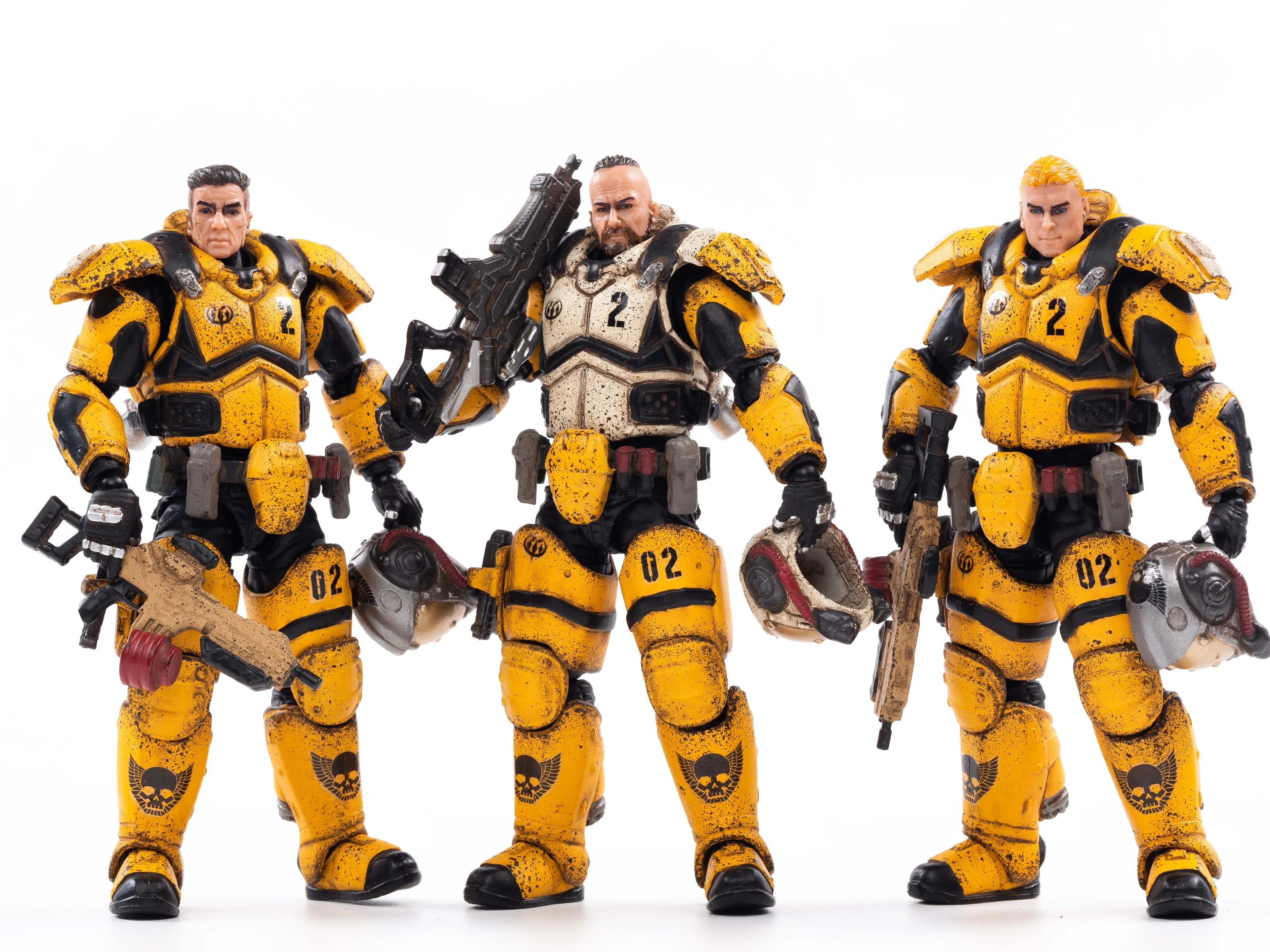 

(3PCS/Set) JOYTOY 1/18 Anime Figures 10.5cm The Star Hawk Interstellar Troo Soldier Classical 5 Color Model Toys Collection